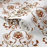 Skull Damask 1