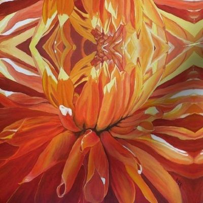 Orange Dahlia