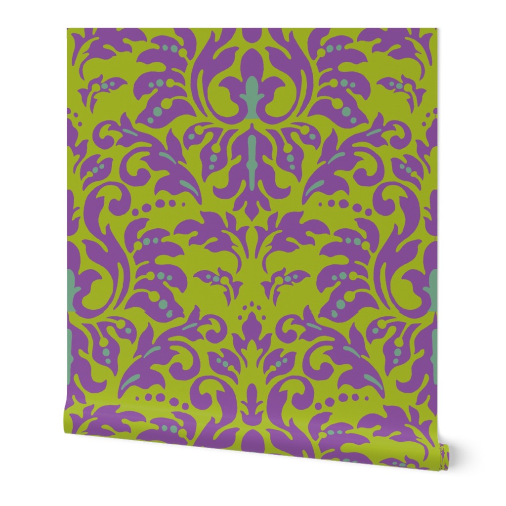 Chartreuse_Plum_Damask