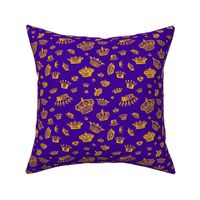 Royal Crowns - Golden yellow on Purple