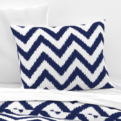 chevron ikat navy