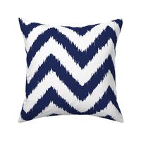 chevron ikat navy