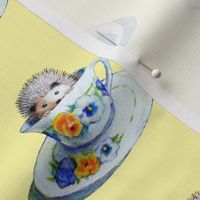 Hedgehog Tea In Yellow