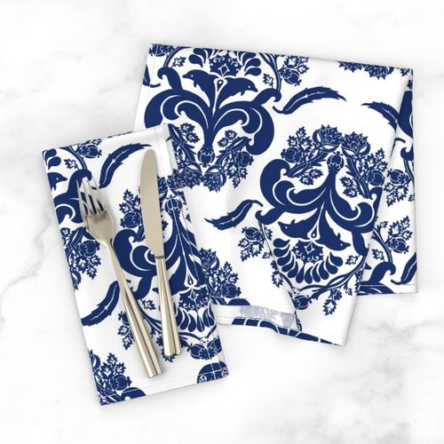 damask dolphin navy