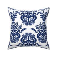 damask dolphin navy