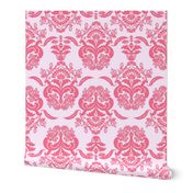 damask dolphin coral pink