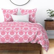 damask dolphin coral pink