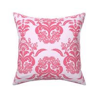 damask dolphin coral pink