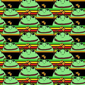 Frogs at School with Stripes