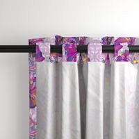 Pink and Violet Floral with Ikat