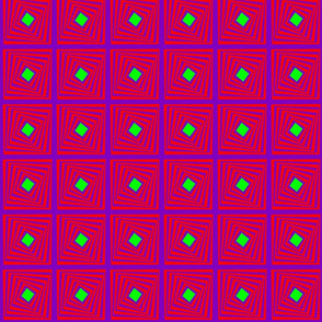 Purple red receding squares