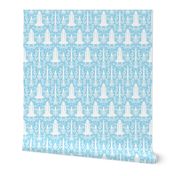 Rocket Science Damask (Blue)