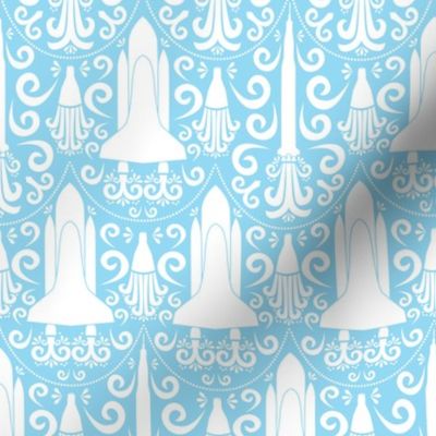 Rocket Science Damask (Blue)