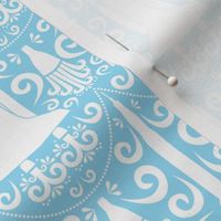 Rocket Science Damask (Blue)