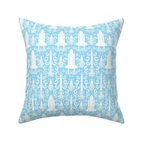 Rocket Science Damask (Blue)