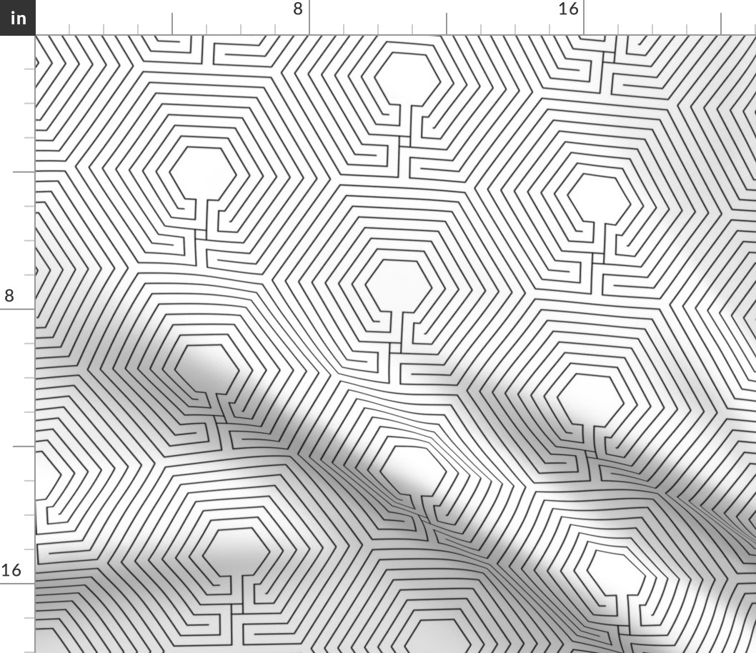 02064240 : hexagonal cretan labyrinth