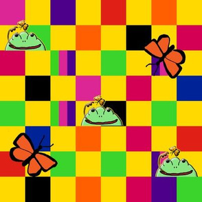 A Rainbow Checkerboard for Frogs