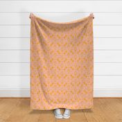 floral damask peach