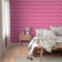 floral damask pink