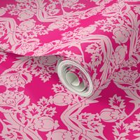 floral damask pink