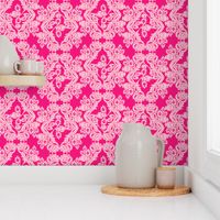 floral damask pink