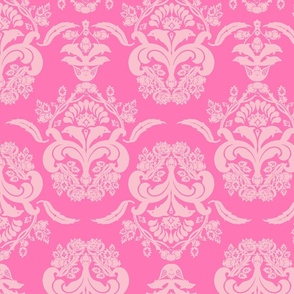 damask dolphin pink
