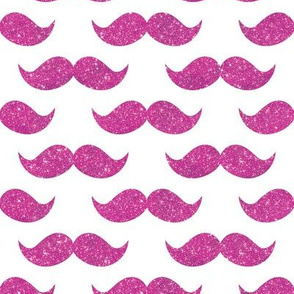 Sparkle Staches, Hot pink