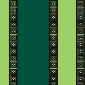 Two Green Stripe
