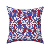 Retro-Geo Red White Blue