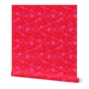 Graphic Scallop, Pink / Red