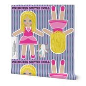 pink princess cut and sew doll