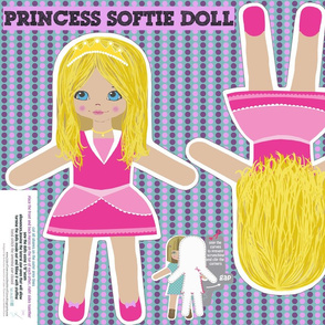 pink princess cut and sew doll