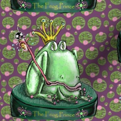 The Frog Prince on a Flower Frog