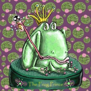 The Frog Prince on a Flower Frog
