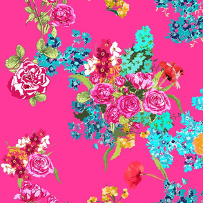 pink floral bouqet 