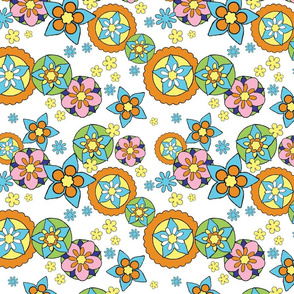 Mod Flowers Bright