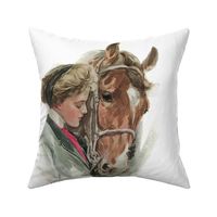 The Equestrian & The Horse 18" pillow square