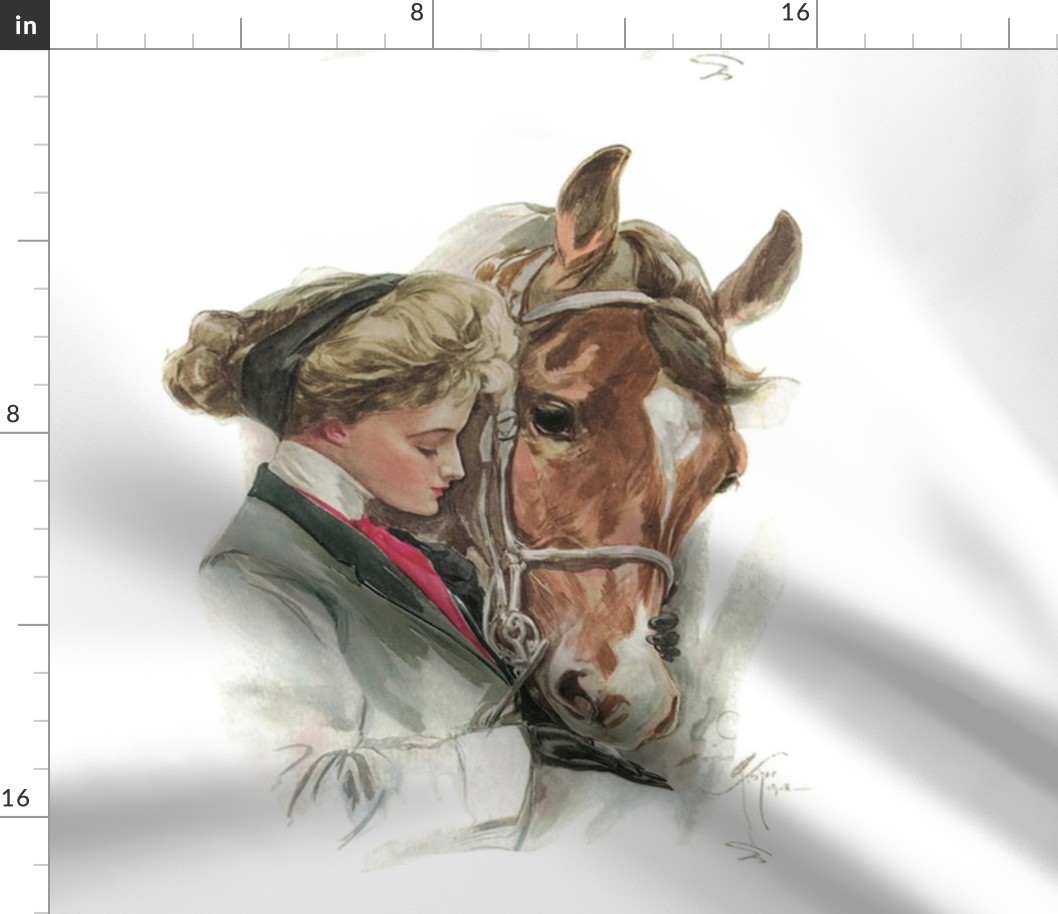 The Equestrian & The Horse 18" pillow square