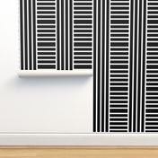 Kedena: Geometric stripe play 3 after Hoffman, black + white by Su_G_©SuSchaefer