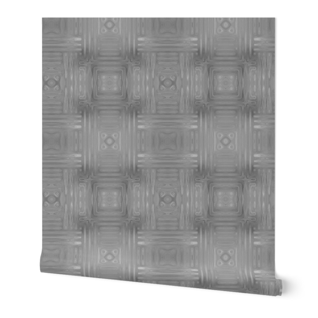  Light Gray Fractal Weave Large © Gingezel™ 2014