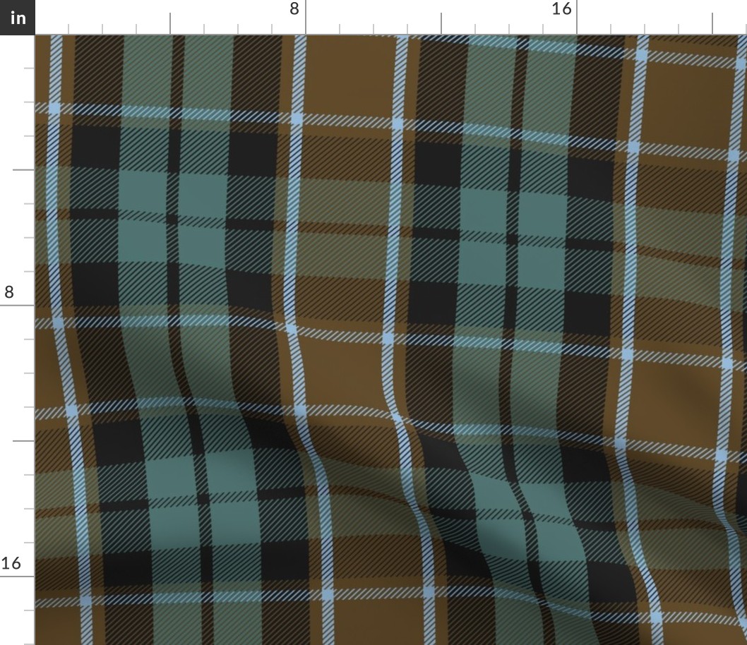 Graham of Menteith tartan, 9" weathered colors