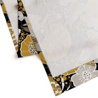 Beats N Bees Floral in Black, Gold & Silver