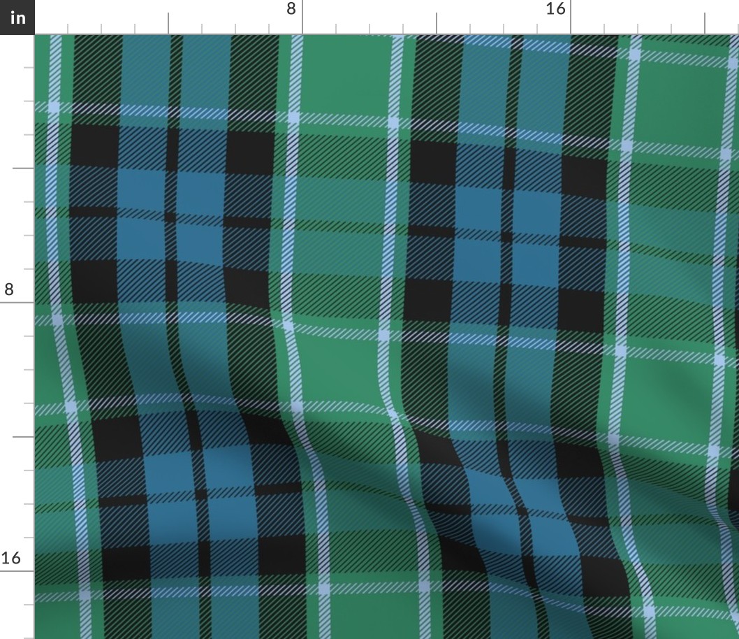 Graham of Menteith 1831 tartan,  9" ancient colors