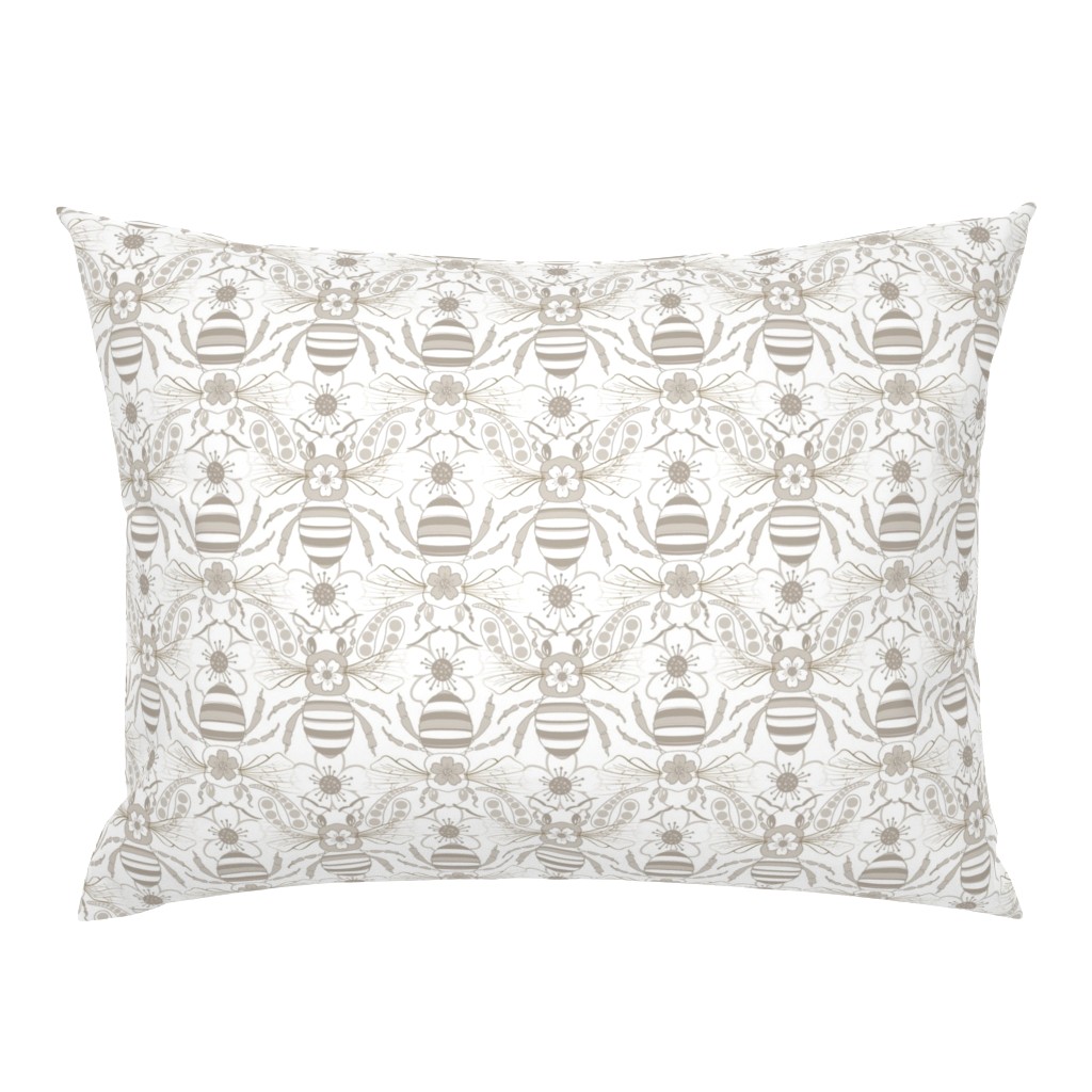 Tribal Bee in Gray & Silver