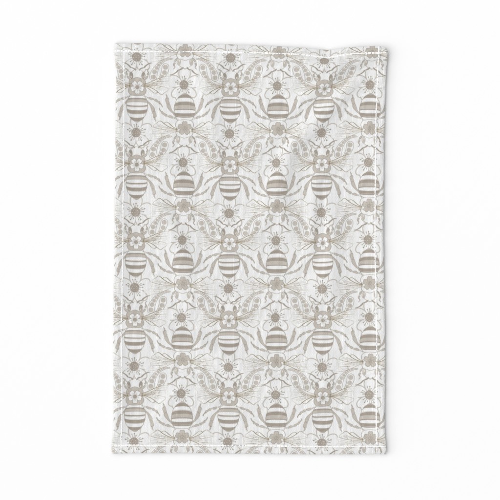 Tribal Bee in Gray & Silver