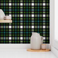 Century City Plaid ~ Lime & Teal