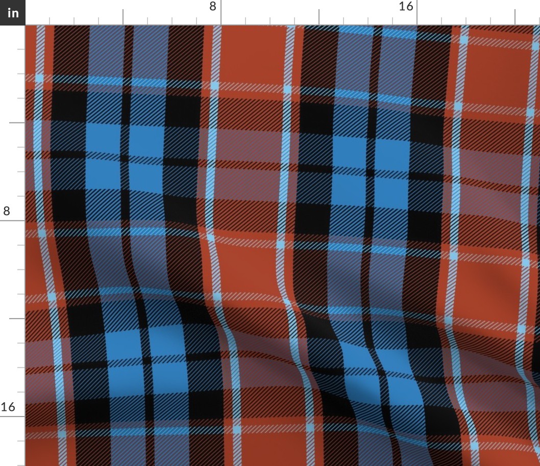 Graham of Menteith tartan, 9" red variation, ancient colors