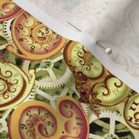 #SFDesignADay -10 - Steampunk - Frogs on Nautilus Clocks on Cogs