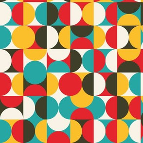 Retro pattern with circles