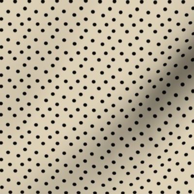 Black Dots on Cream Cappuccino (smaller version)